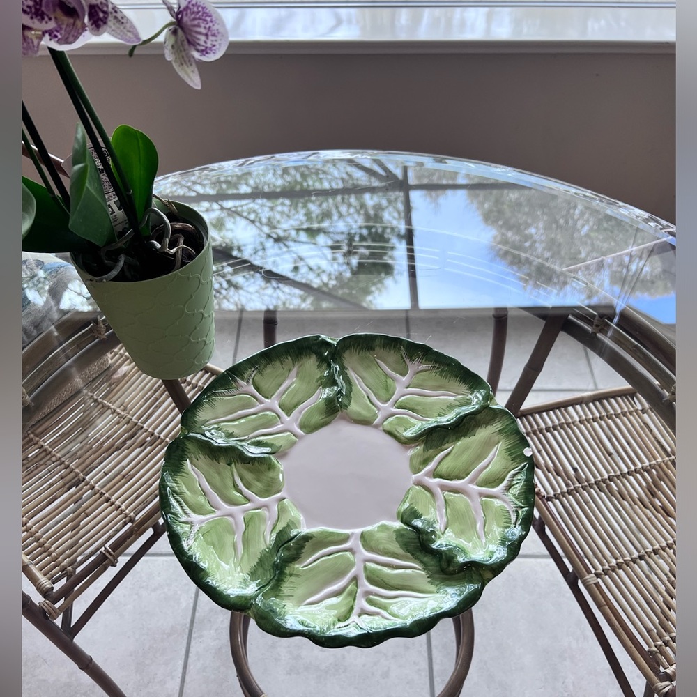 Vintage Ceramic Serving Platter by Palm Tree Co - Picture 2 of 9